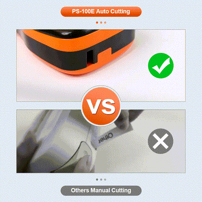 Wireless Label Printer PS100E Portable Auto Cutting Label Maker replace for Brother P-touch Label Machine DIY tze231 Label Tape