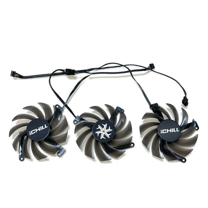 NEW CF-12915S INNO3D RTX 3070、3080 iCHILL X4 FAN，For INNO3D RTX 3070、3070TI、3080、3080TI、3090 iCHILL X4 Video card cooling fan