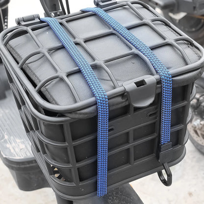 Elastic Bungees Cords with Hook Heavy Duty Luggage Bungee Strap Anti Slip Flat Elasticity Rope for Motorcycle Bicycles Movin