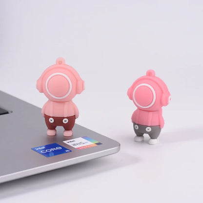 JASTER USB Flash Drive 64GB Cute Cartoon Coffee Cup Music Doll Pen Drive Owl Camera Free Keychain Creative Gift Memory Stick