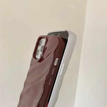 Stylish Wavy Silk Pattern Phone Case For iPhone 16 15 13 14 12 11 Pro Max 17 Air Soft Silicone Shockproof Protective Back Cover