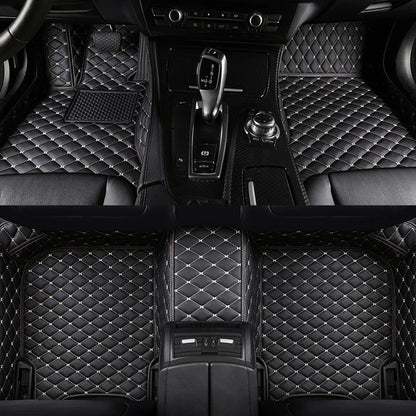 2025 NEW PU Leather Custom Car Floor Mats For Seat Leon 2006~2012 Waterproof Carpets Interior Accessories