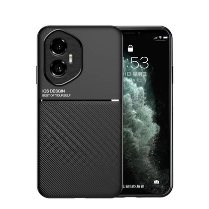 Car Magnetic Texture Phone Case For Honor 400 Pro Soft Silicone Shockproof Protective Back Cover For Huawei Honor 400 Lite