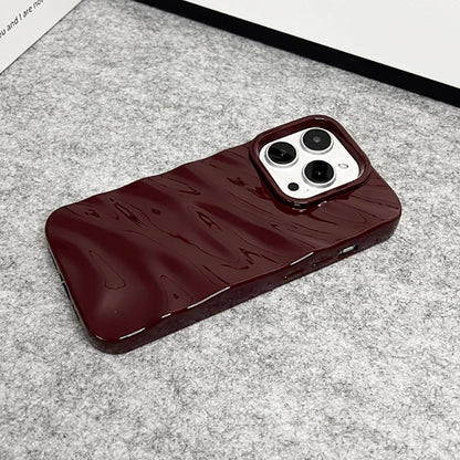 Stylish Wavy Silk Pattern Phone Case For iPhone 16 15 13 14 12 11 Pro Max 17 Air Soft Silicone Shockproof Protective Back Cover