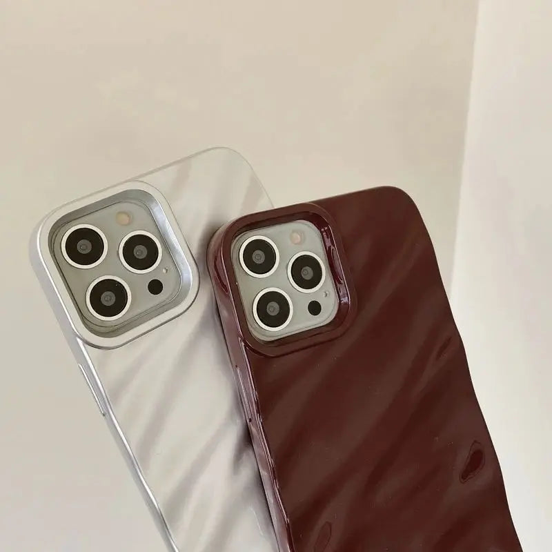 Stylish Wavy Silk Pattern Phone Case For iPhone 16 15 13 14 12 11 Pro Max 17 Air Soft Silicone Shockproof Protective Back Cover
