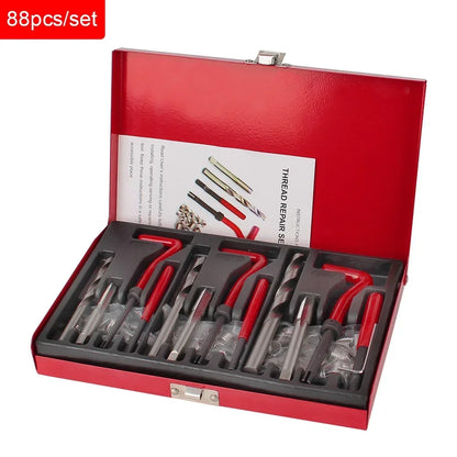 88/131pcs Car Repair Tools Screwdriver Screw Bolt Driver Engine Block Restoring M5 M6 M8 M10 M12 Thread Set Vehicles Accessories