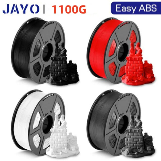 JAYO Easy ABS 3D Printer Filament 1.75mm 1KG ABS 3D Filament Fit Most FDM 3D Printers Excellent Toughness 3D Printing Materials