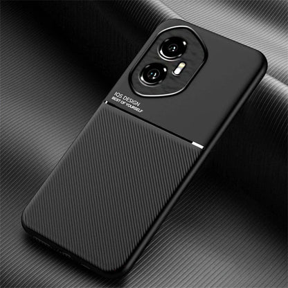 Car Magnetic Texture Phone Case For Honor 400 Pro Soft Silicone Shockproof Protective Back Cover For Huawei Honor 400 Lite