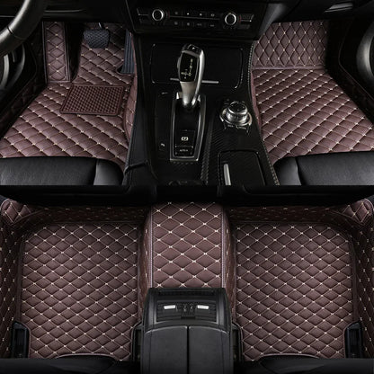 2025 NEW PU Leather Custom Car Floor Mats For Seat Leon 2006~2012 Waterproof Carpets Interior Accessories