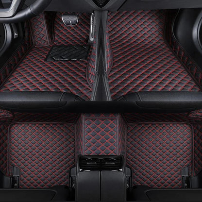 2025 NEW PU Leather Custom Car Floor Mats For Seat Leon 2006~2012 Waterproof Carpets Interior Accessories