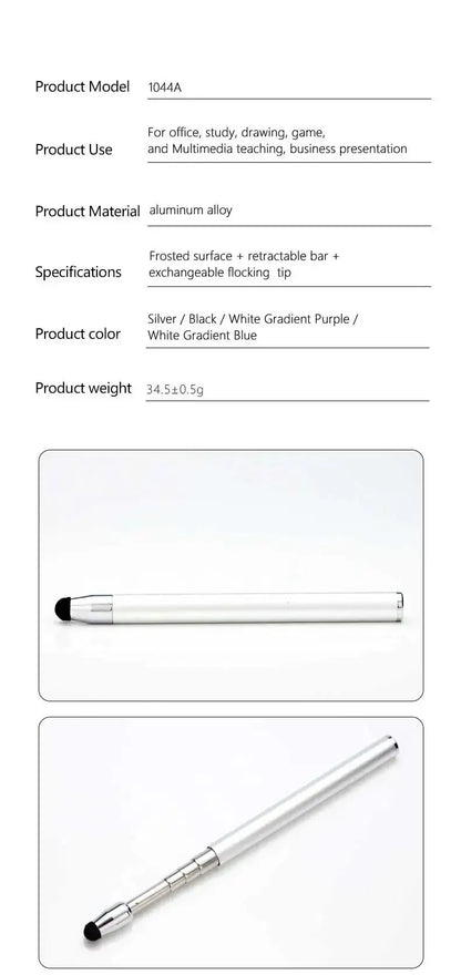 Capacitive Universal Telescopic Stick Smart Stylus Touch Pen Pencil for Touch Screen Devices iPad for Kids Or Eduction