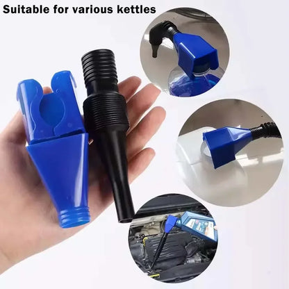 1pc.Foldable Car Motorcycle Refueling Gasoline Engine Oil Funnel Filter Transfer Tool Plastic Snap Spill-Free