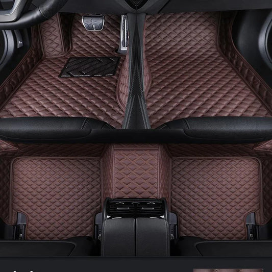 2025 NEW PU Leather Custom Car Floor Mats For Seat Leon 2006~2012 Waterproof Carpets Interior Accessories