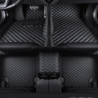 2025 NEW PU Leather Custom Car Floor Mats For Seat Leon 2006~2012 Waterproof Carpets Interior Accessories