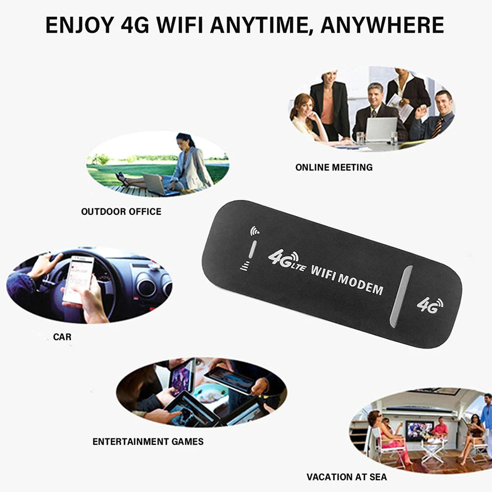 4G Wireless Router Sim Card 4G LTE Wireless USB Dongle Mobile Broadband 150Mbps Modem Stick Wireless WiFi Adapter Home Office