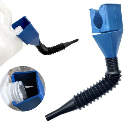 1pc.Foldable Car Motorcycle Refueling Gasoline Engine Oil Funnel Filter Transfer Tool Plastic Snap Spill-Free