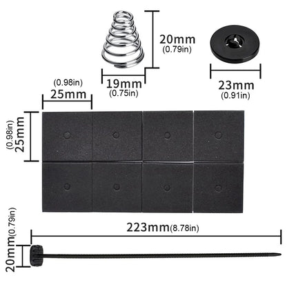 Universal Electric Cooling Radiator Auto Fan Mounting Kit Zip Ties Straps Tabs Brackets Car Accessories Parts