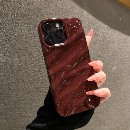 Stylish Wavy Silk Pattern Phone Case For iPhone 16 15 13 14 12 11 Pro Max 17 Air Soft Silicone Shockproof Protective Back Cover