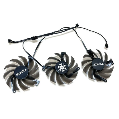NEW CF-12915S INNO3D RTX 3070、3080 iCHILL X4 FAN，For INNO3D RTX 3070、3070TI、3080、3080TI、3090 iCHILL X4 Video card cooling fan
